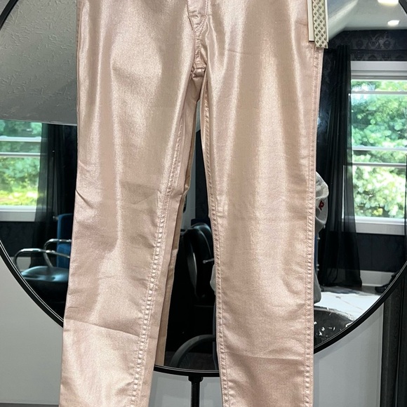 2 Faced Reversible Skinny Jeans Junior Pink Shimmer size 5 NWT - Picture 12 of 16